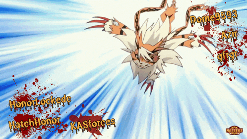 a cartoon of a tiger with the words hatch honor kasforces written on the bottom
