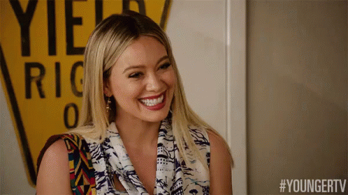 Giggle GIF - Kelsey Peters Hilary Duff Younger GIFs