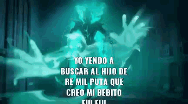 a picture of a ghost with the words yo yendo a buscar al hijo de re mil puta que creo mi bebito
