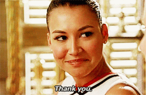 Glee Santana Lopez GIF - Glee Santana Lopez Thank You GIFs