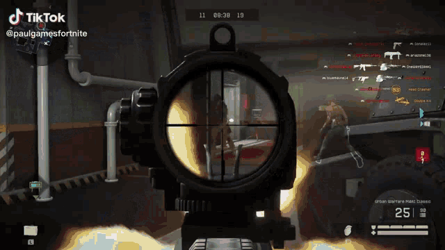 a sniper rifle with 88 in the scope