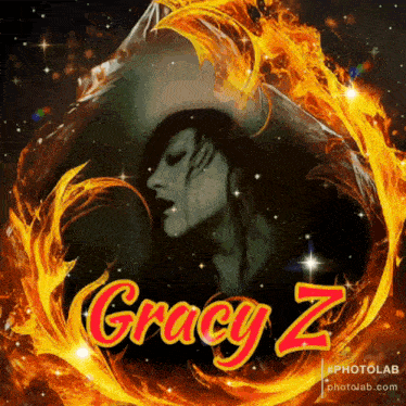 a picture of a woman with the name gracie z