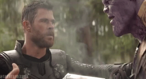 Thor Thanos GIF - Thor Thanos Infinity War GIFs