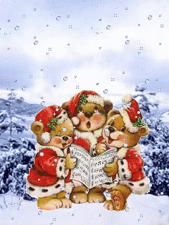 Christmas Snowing GIF - Christmas Snowing Teddy Bear GIFs
