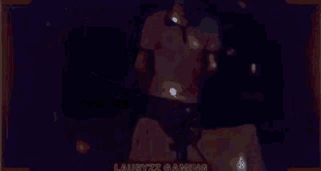a blurred image of a person with the words lauryzz gaming on the bottom left