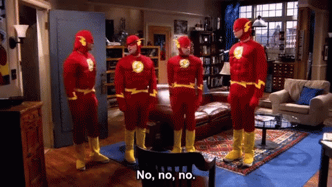 The Flash No No No GIF - The Flash No No No Big Bag Theory GIFs