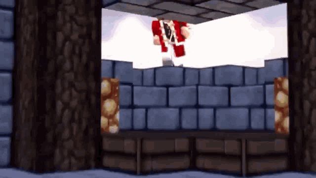 a cartoon character is flying through the air in a video game