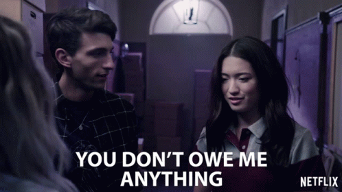 You Dont Owe Me Anything Happy GIF - You Dont Owe Me Anything Happy Reina Hardesty GIFs