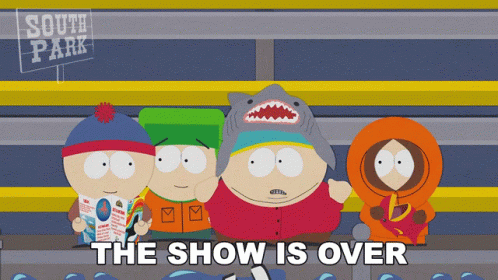 The Show Is Over Eric Cartman GIF - The Show Is Over Eric Cartman Kyle Broflovski GIFs