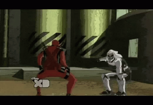 Deadpool Fight GIF - Deadpool Fight Battle GIFs