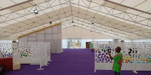 Marquee Tent In Nigeria Building GIF - Marquee Tent In Nigeria Building GIFs