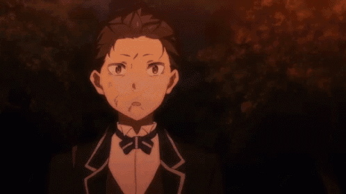 a man and a woman are fighting each other in an anime scene .