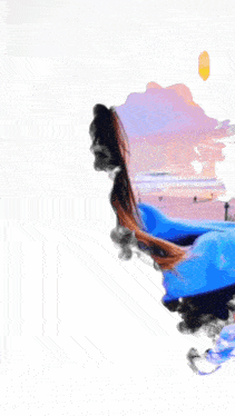 a painting of a woman 's hair with smoke coming out of it and the caption cop cut