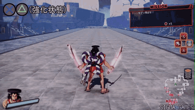 a video game is being played by sigma games and has a mission on the screen