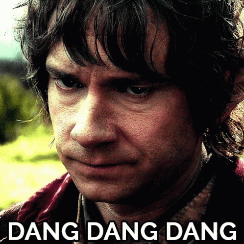 Dang Dang Dang - Thehobbit GIF - Dang The Hobbit Martin Freeman GIFs