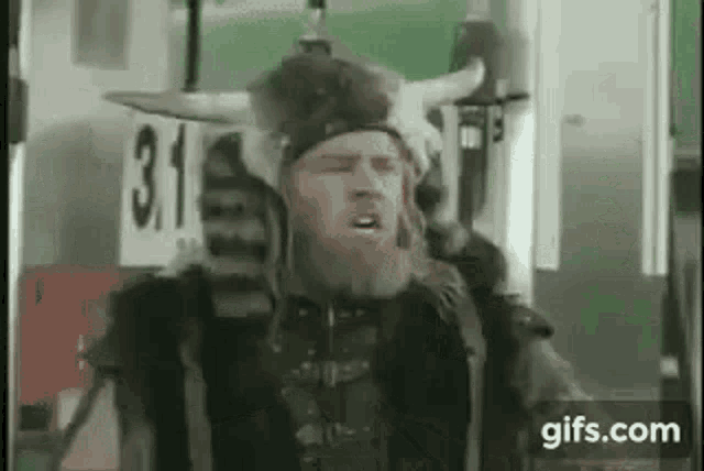 Snickers Viking GIF - Snickers Viking Throw GIFs