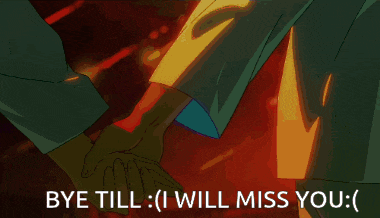 a cartoon of a boy with the words bye till will miss you