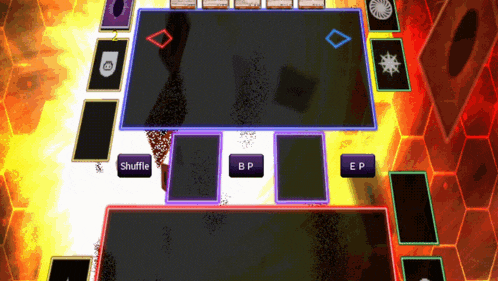 a video game with a shuffle button and a bp button