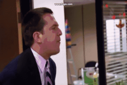 Andy Punches Wall GIF - The Office Andy GIFs