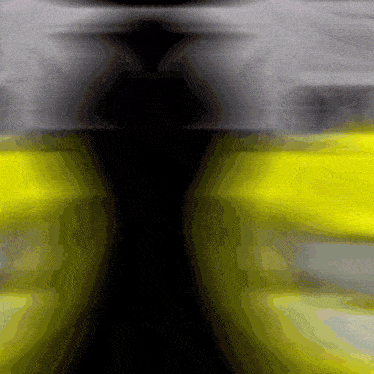 a close up of a yellow and black background