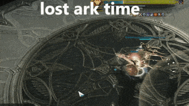 a screenshot of a video game with the words lost ark time on the bottom