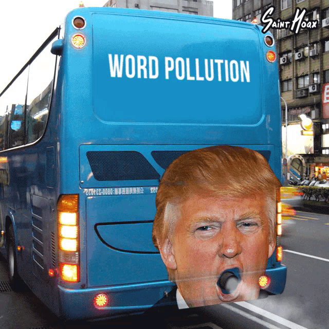 Trump Bus GIF - Trump Bus Exhaust GIFs