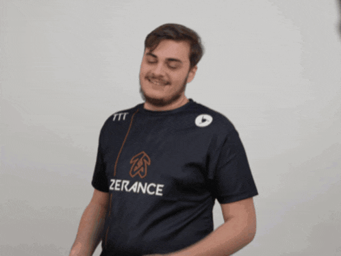 a man wearing a shirt that says france on the front