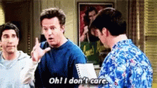 Friends Dont Care GIF - Friends Dont Care Chandler GIFs
