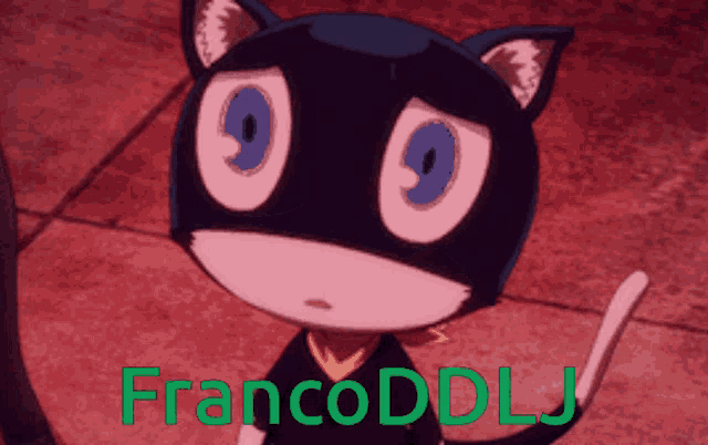 a cartoon cat with the name francoddlj on the bottom right