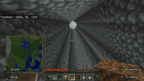 a screenshot of a minecraft game shows a map and a suspect