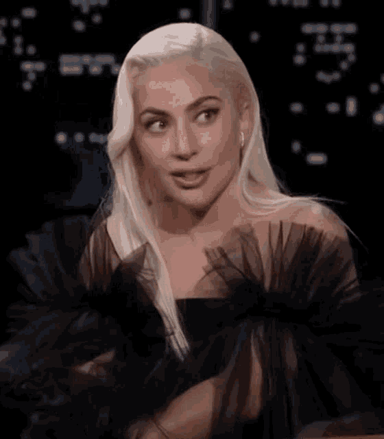 Lady Gaga Gaga GIF - Lady Gaga Gaga Gaga Kimmel GIFs