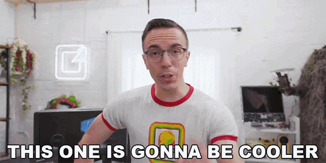 a man in a taco bell t-shirt says this one is gonna be cooler
