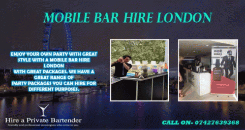 Mobile Bar Hire London Cocktail Bar Hire London GIF