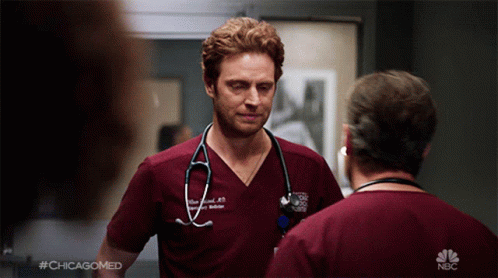 Bumped Dr Will Halstead GIF - Bumped Dr Will Halstead Chicago Med GIFs
