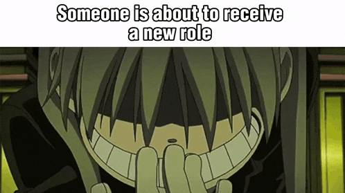 someone is about to receive a new role in a cartoon character