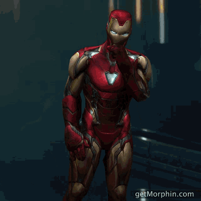 a picture of iron man with the words " you 're breathtaking " below him