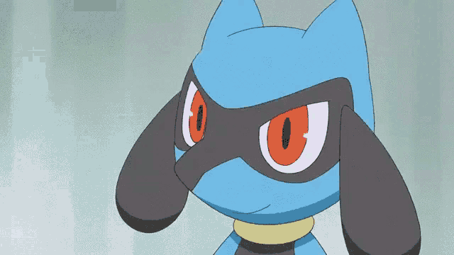 a cartoon character with a red ball on its head
