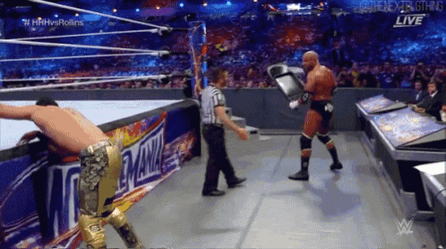 a wrestling match is being shown live on the wwe website