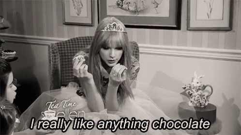 Anything Chocolate GIF - Taylor Swift I Like Anything Chocolate Chocolate GIFs