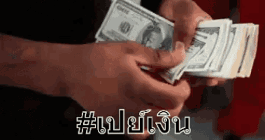 a person is holding a stack of money in their hands and counting it .