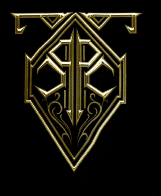 a black background with a gold emblem that says spp