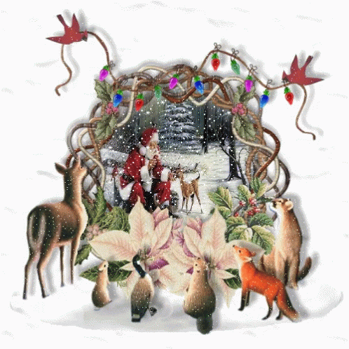 Woodland Santa GIF - Woodland Santa Merry Christmas GIFs