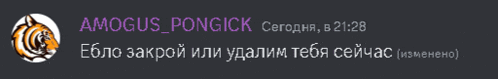 a screenshot of a foreign language message from amogus pongick