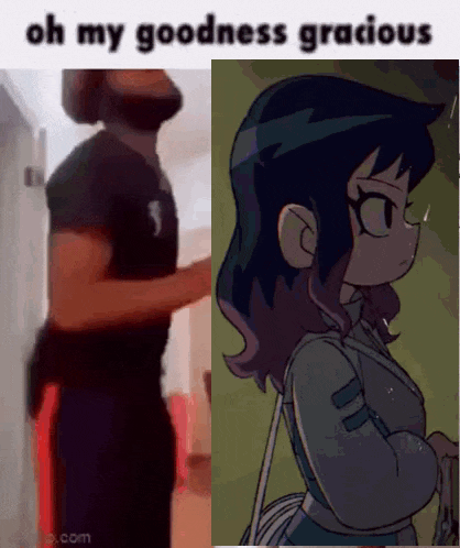 a man with a beard is next to a girl with glasses