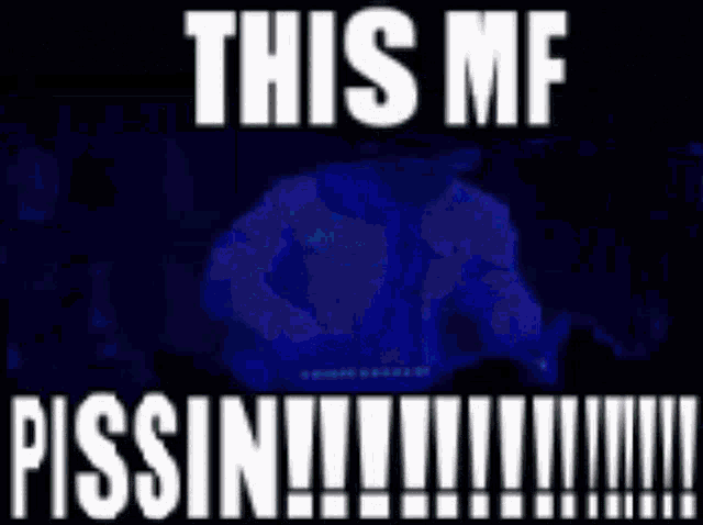 a screenshot of a video game that says this me pissin !!!