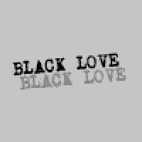a black and white image of the words black love black love