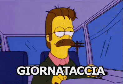 Giornataccia Brutta Giornata Giornata De Merda Ned Flanders Simpson GIF - Bad Day Rough Day Tough Day GIFs