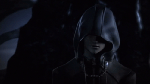 Hooded Roxas Looking Straight Ahead With A Golden Eye Kingdom Hearts GIF - Hooded Roxas Looking Straight Ahead With A Golden Eye Kingdom Hearts Roxas GIFs