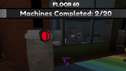 a screenshot of a video game says floor 60 machines completed 2:20