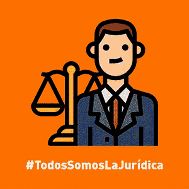 an illustration of a judge 's gavel on top of a book with the words #somosabogadosdenegocios below it